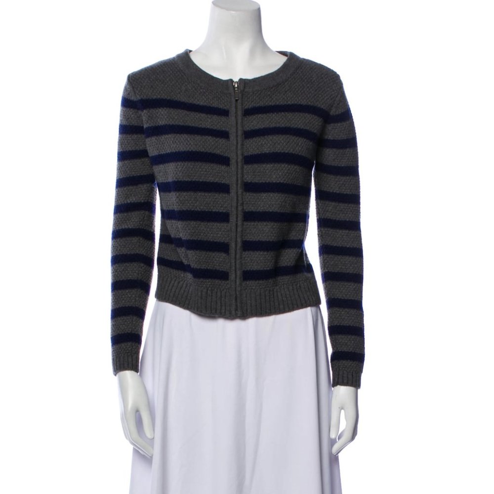 JOIE Striped Scoop Neck Sweater Size: S
